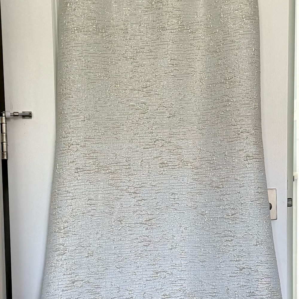 Elegant Alyce Paris Aqua Gold Textured Gown. Never worn. Smoke free home - Picture 9 of 13
